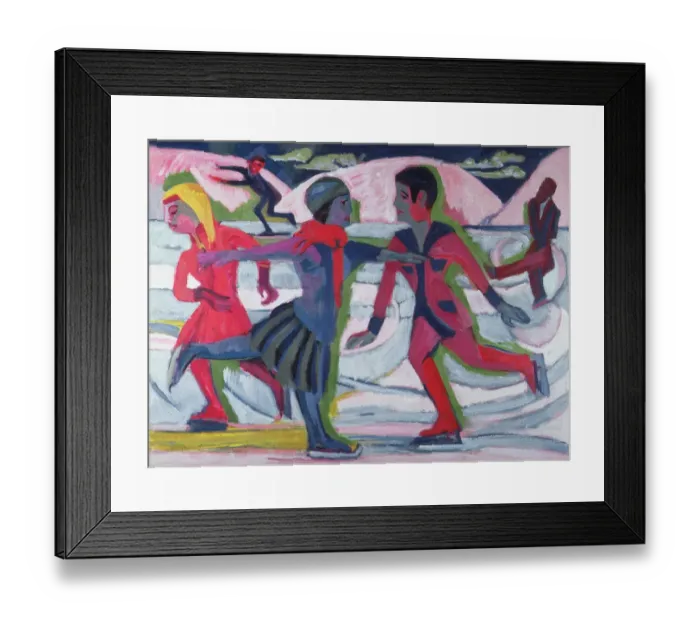 Framed Print : Ice Skaters Framed Print : Ice Skaters