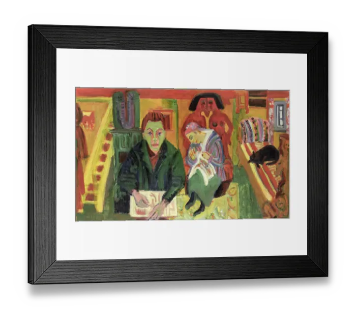 Framed Print : The Living Room, 1920 (oil on canvas)
