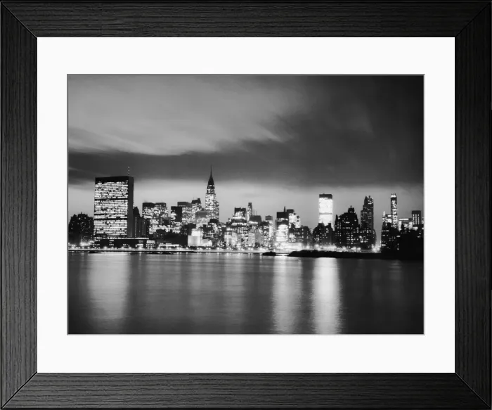 Framed Print : NYC skyline at night Framed Print : NYC skyline at night