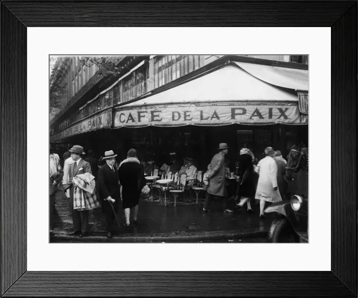 Framed Print : Cafe De La Paix Framed Print : Cafe De La Paix