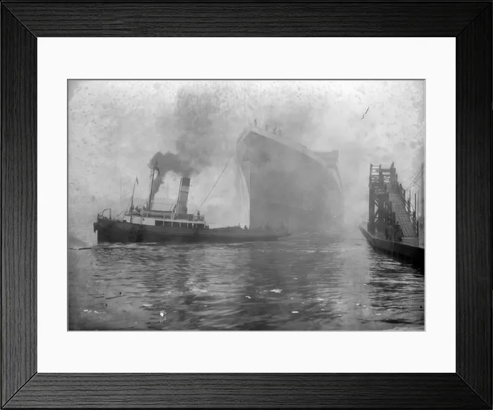 Framed Print : Britannic Launch Framed Print : Britannic Launch