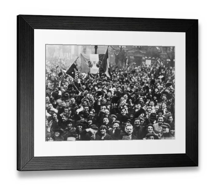 Framed Print : Armistice Crowd Framed Print : Armistice Crowd