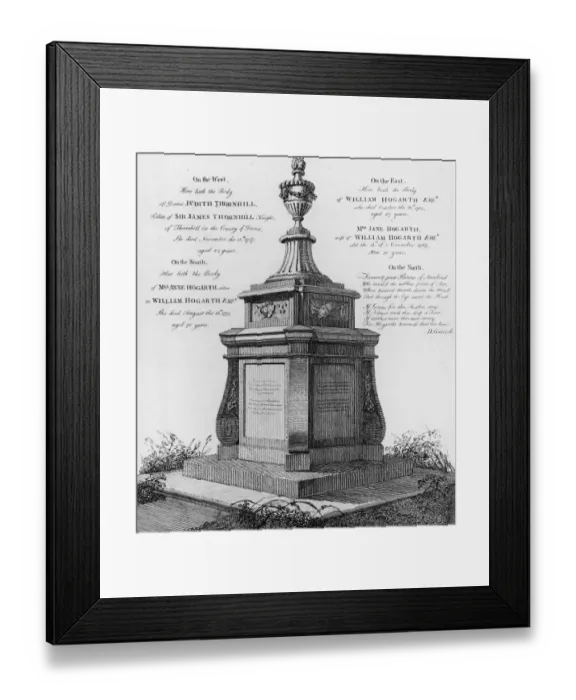 Framed Print : Hogarths Tomb Framed Print : Hogarths Tomb