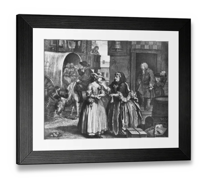 Framed Print : The Harlots Progress Framed Print : The Harlots Progress
