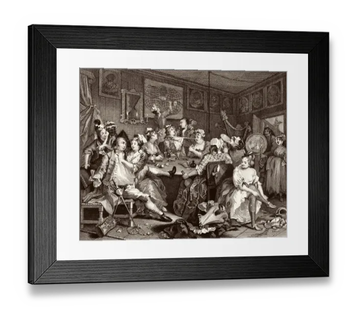 Framed Print : The Rakes Progress: Tavern Scene Framed Print : The Rakes Progress: Tavern Scene