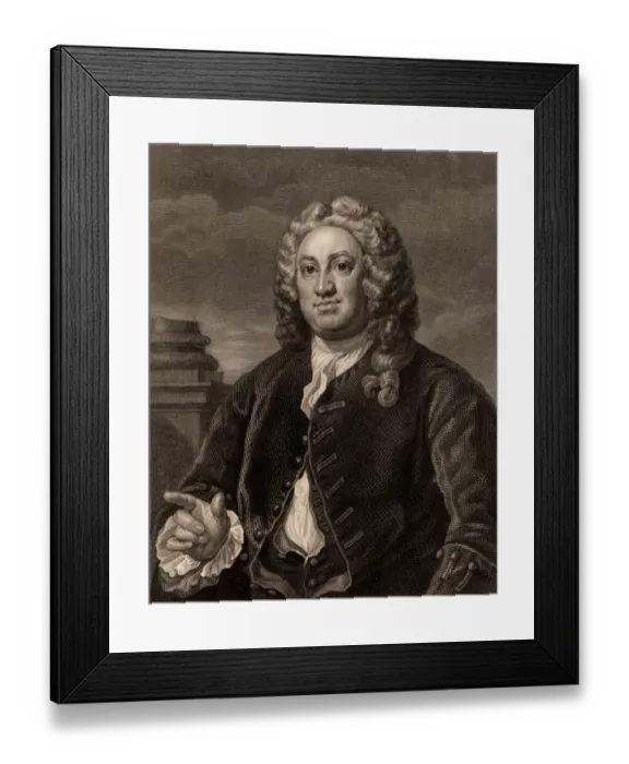 Framed Print : English antiquary Martin Folkes Framed Print : English antiquary Martin Folkes