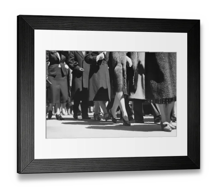 Framed Print : Low angle view of people in line Framed Print : Low angle view of people in line