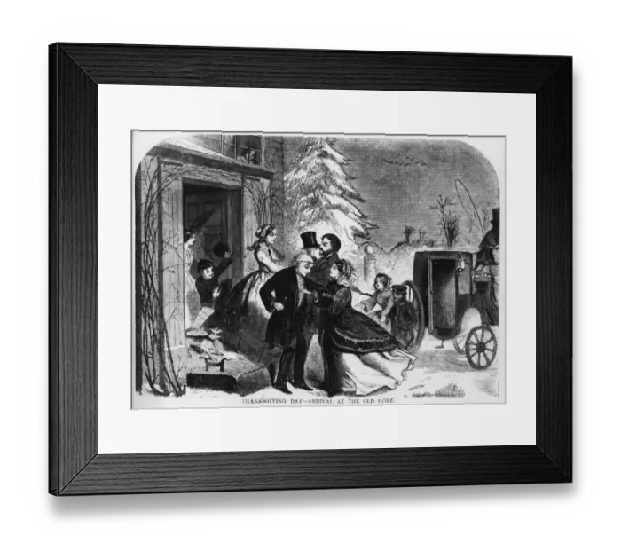 Framed Print : Thanksgiving At Home Framed Print : Thanksgiving At Home