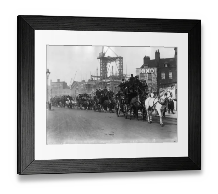 Framed Print : Cup Final Fans Framed Print : Cup Final Fans
