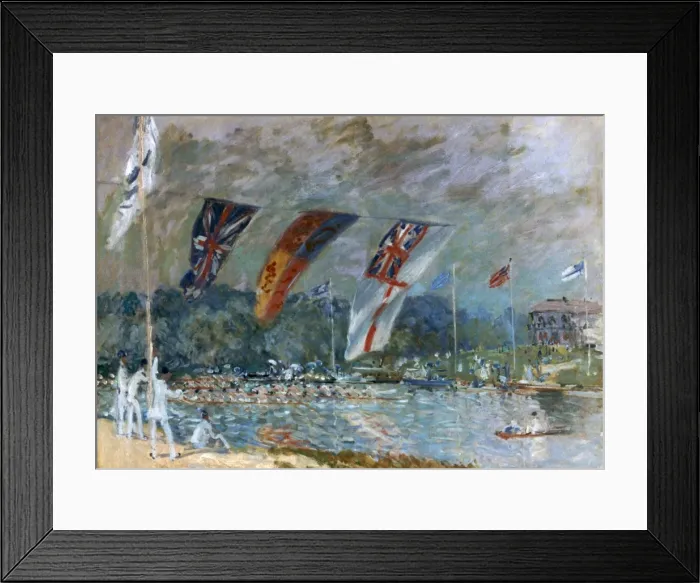 Framed Print : Regatta at Molesey by Alfred Sisley