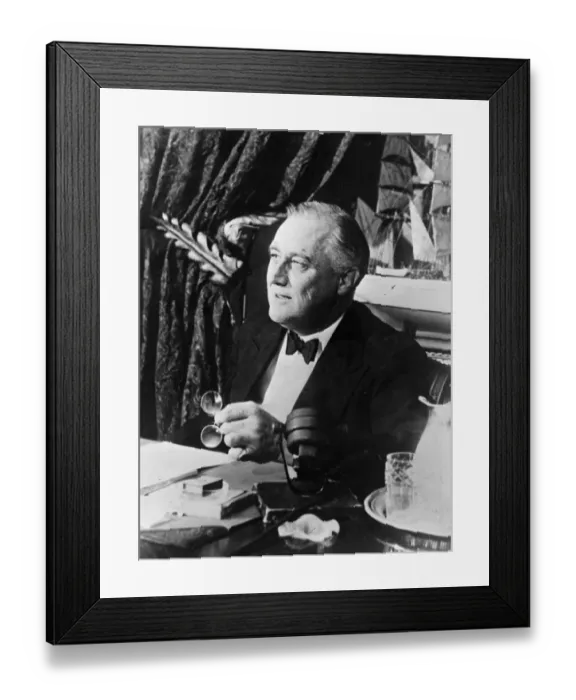 Framed Print : Roosevelt. circa 1940: American statesman Franklin Delano Roosevelt Framed Print : Roosevelt. circa 1940: American statesman Franklin Delano Roosevelt