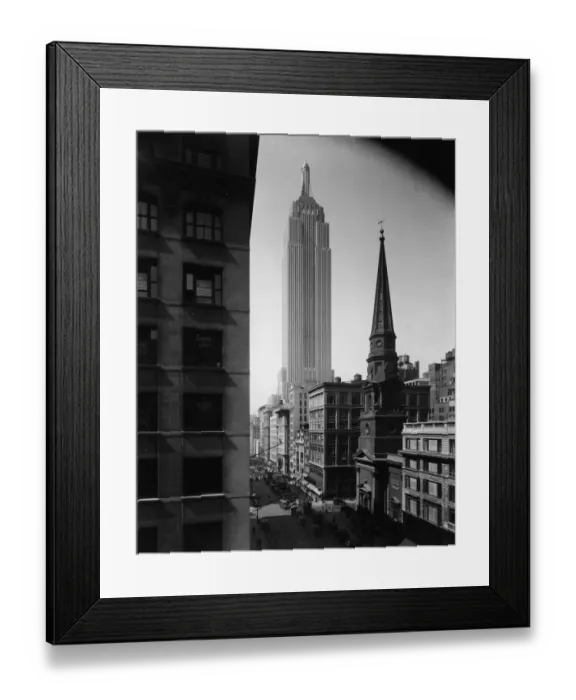 Framed Print : Empire State Building And Fifth Avenue Framed Print : Empire State Building And Fifth Avenue