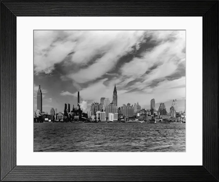 Framed Print : Pre - United Nations East Midtown Skyline Framed Print : Pre - United Nations East Midtown Skyline