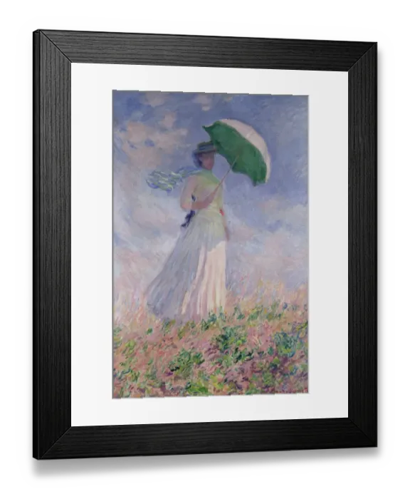 Framed Print : Woman with a Parasol turned to the Right, 1886 (oil on canvas) Framed Print : Woman with a Parasol turned to the Right, 1886 (oil on canvas)