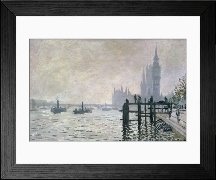 Framed Print : The Thames below Westminster, 1871 (oil on canvas) Framed Print : The Thames below Westminster, 1871 (oil on canvas)