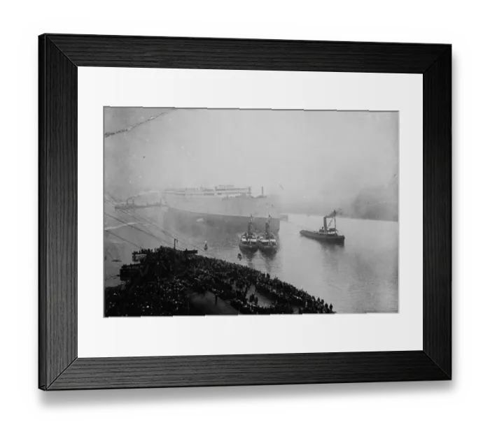 Framed Print : Aquitania Launch Framed Print : Aquitania Launch