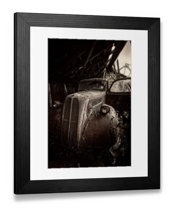 Framed Print : Rusted vintage car Framed Print : Rusted vintage car