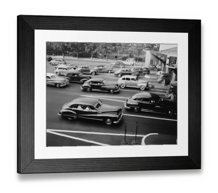Framed Print : Cars at toll booth Framed Print : Cars at toll booth