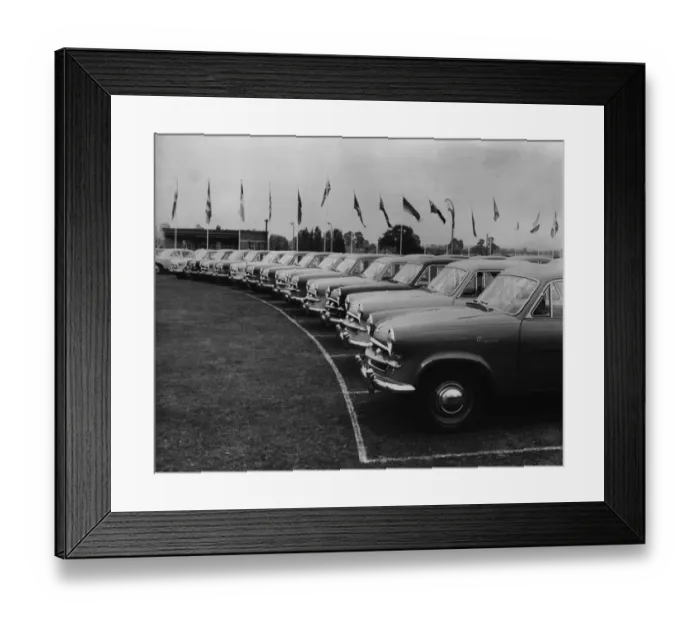Framed Print : Car Line-Up Framed Print : Car Line-Up