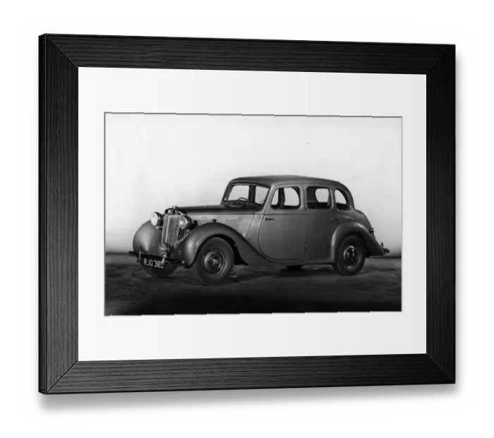 Framed Print : MG Saloon. 1952: The 1 1 / 2 Litre MG Saloon car at the Motor Show Framed Print : MG Saloon. 1952: The 1 1 / 2 Litre MG Saloon car at the Motor Show