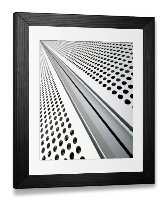 Framed Print : Infinite perspective on BBC scotland building