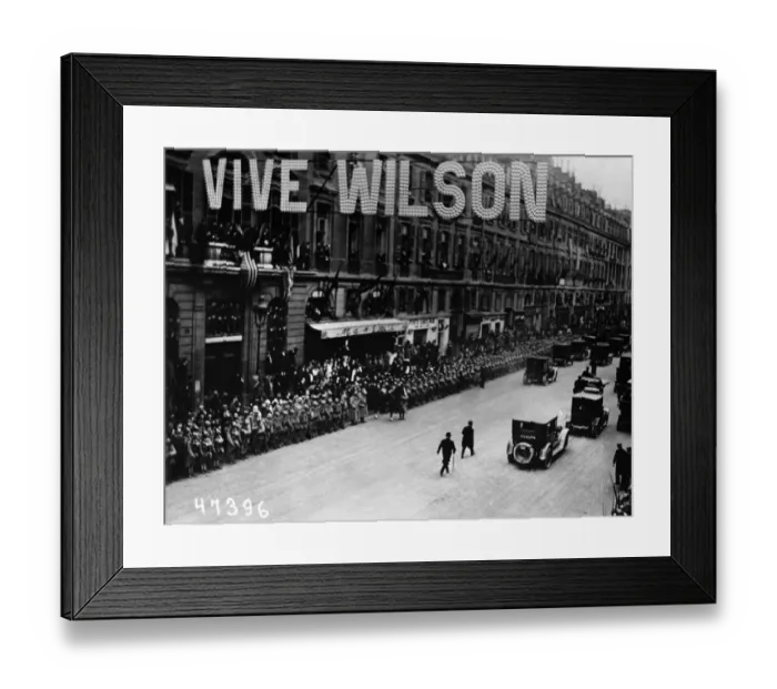 Framed Print : Vive Wilson Sign In Paris Framed Print : Vive Wilson Sign In Paris