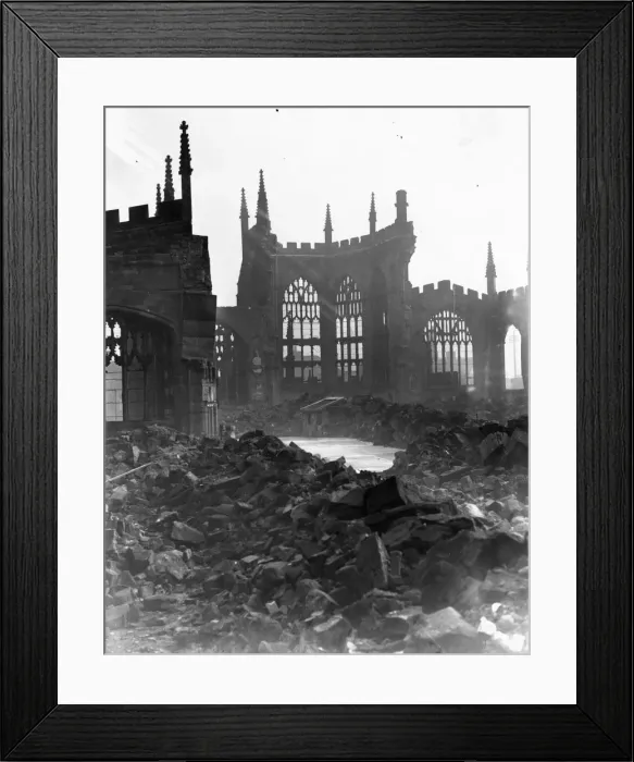 Framed Print : Bomb Damage Framed Print : Bomb Damage