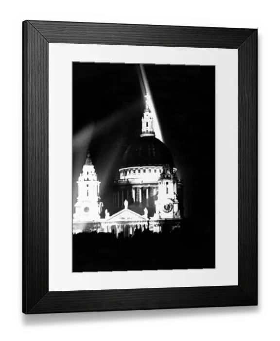 Framed Print : Lit By Searchlight