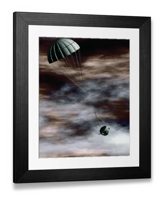 Framed Print : Probe and Parachute Framed Print : Probe and Parachute