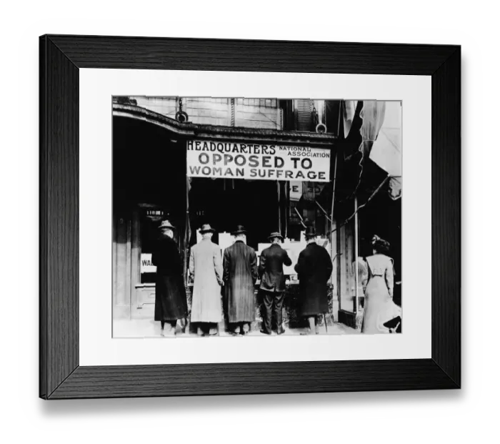 Framed Print : National Association Opposed to Womens Suffrage Framed Print : National Association Opposed to Womens Suffrage