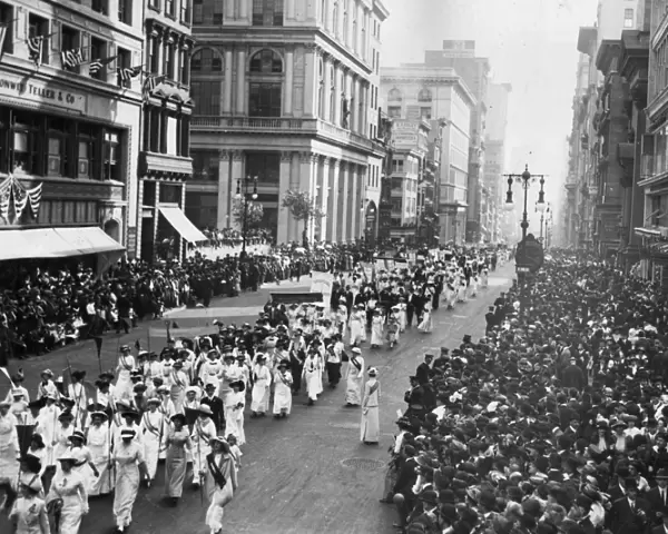 Suffragette Parade through New York City, 3rd May 1913