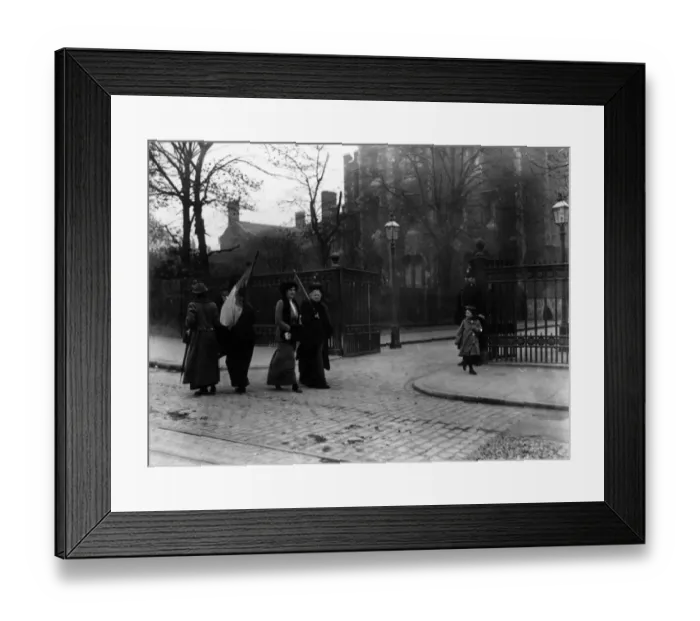 Framed Print : Suffragette Picket Framed Print : Suffragette Picket