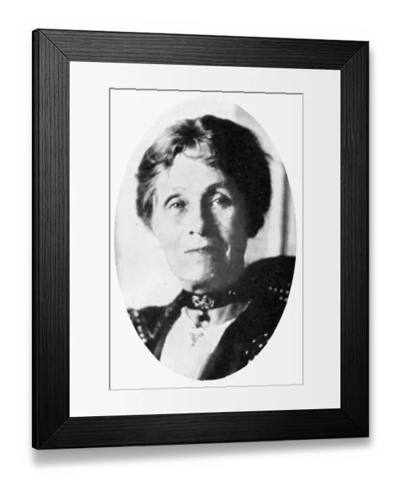 Framed Print : Portrait of Suffragette Emmeline Pankhurst Framed Print : Portrait of Suffragette Emmeline Pankhurst
