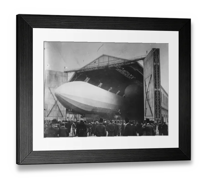 Framed Print : Airship Factory