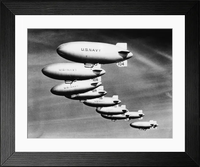 Framed Print : Airship Echelon Framed Print : Airship Echelon