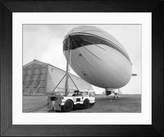 Framed Print : Airship. 12th March 1979: AD 500 airship wheeled out for trials at Cardignton Framed Print : Airship. 12th March 1979: AD 500 airship wheeled out for trials at Cardignton