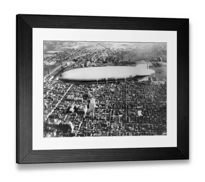 Framed Print : Akron Airship Framed Print : Akron Airship