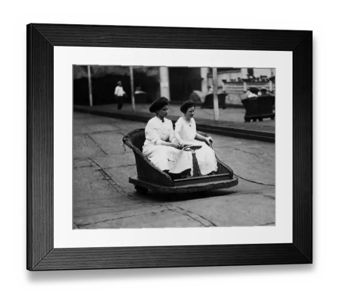 Framed Print : Wicker Basket Ride