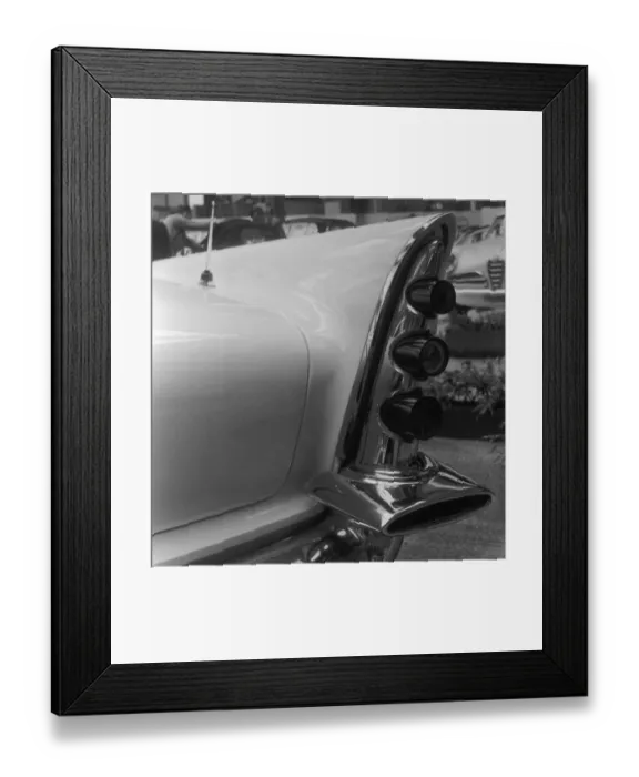 Framed Print : Fireflite. 22nd October 1956: A rear-view of a De Soto Fireflite at the Paris Motor Show Framed Print : Fireflite. 22nd October 1956: A rear-view of a De Soto Fireflite at the Paris Motor Show