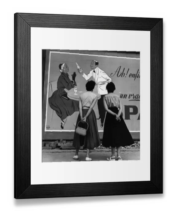Framed Print : French Poster; Two Girls Make Bon Framed Print : French Poster; Two Girls Make Bon