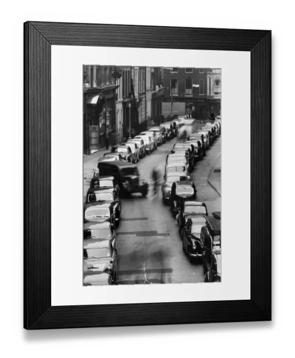 Framed Print : Parked Cars Great Pulteney Street in the West End of London Framed Print : Parked Cars Great Pulteney Street in the West End of London