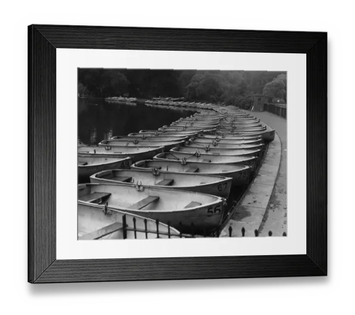 Framed Print : Battersea Boats Waiting to be Rowed