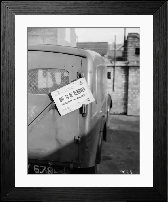 Framed Print : Abandoned Getaway Van Framed Print : Abandoned Getaway Van