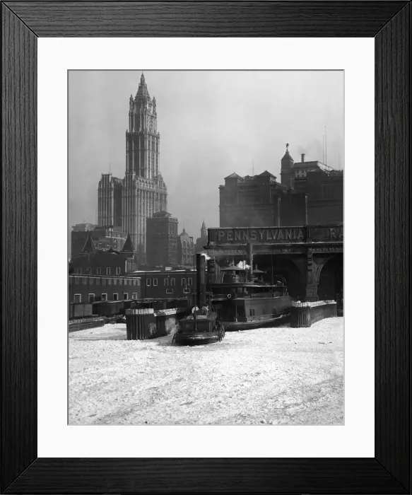 Framed Print : Ferry At Hudson River Terminal Framed Print : Ferry At Hudson River Terminal