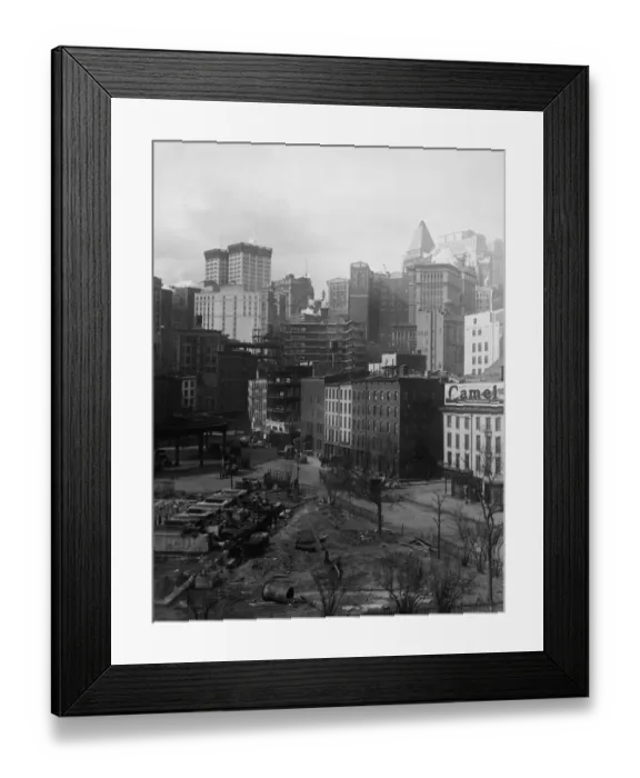 Framed Print : Construction At Battery Park, New York City Framed Print : Construction At Battery Park, New York City