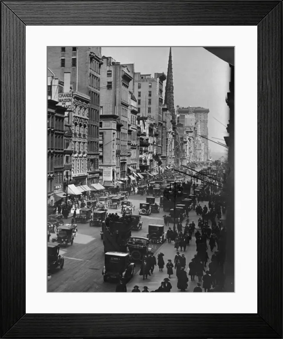 Framed Print : Walking Down Fifth Framed Print : Walking Down Fifth