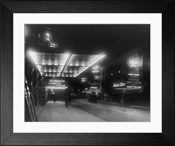 Framed Print : Broadway By Night