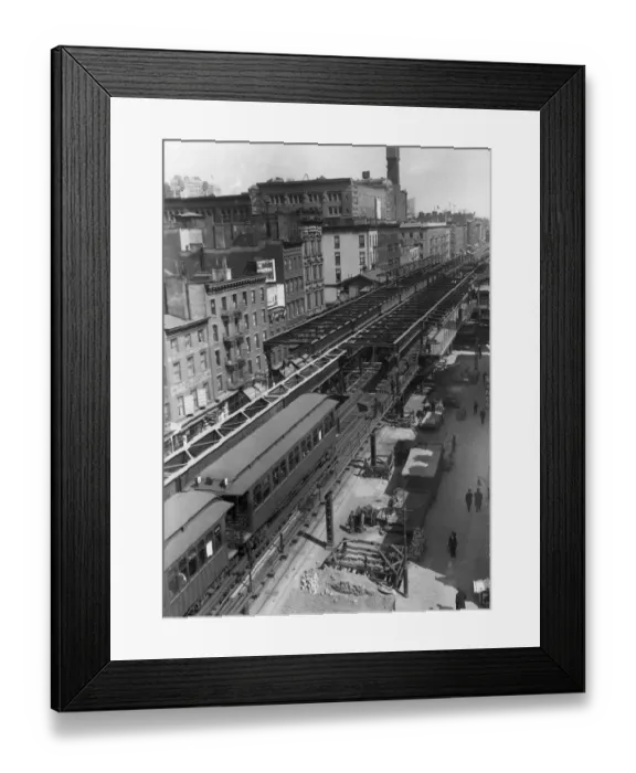 Framed Print : Third Avenue Track Framed Print : Third Avenue Track