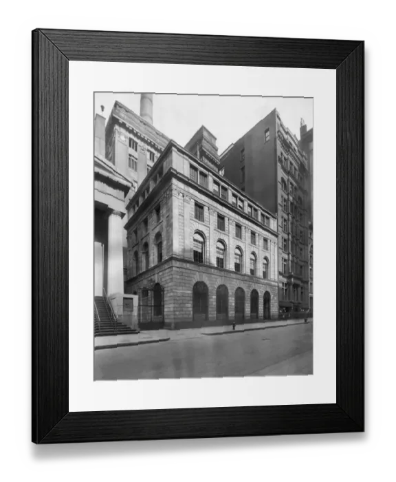 Framed Print : circa 1920: Exterior view of the new United States Assay Office Building Framed Print : circa 1920: Exterior view of the new United States Assay Office Building