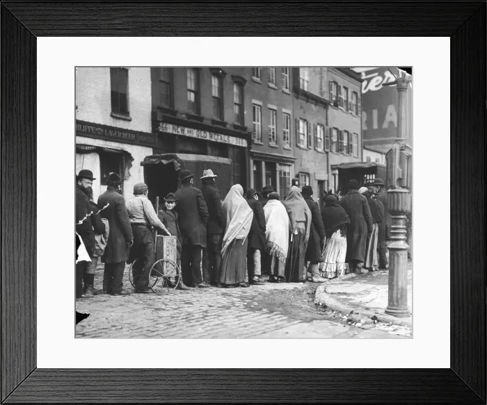 Framed Print : Coal Queuing During a Strike Framed Print : Coal Queuing During a Strike